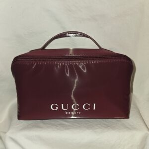 Gucci Burgundy Cosmetic Bag